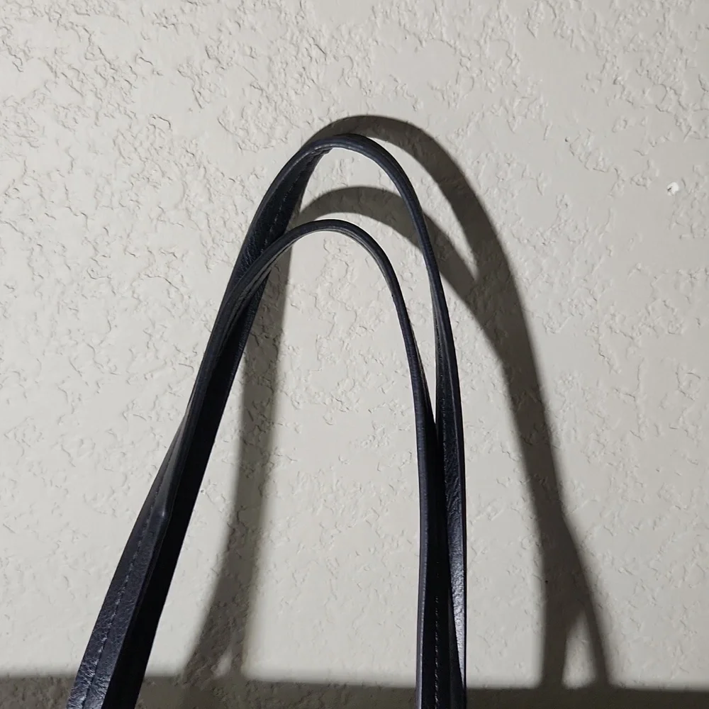 Dana Bachman Purse faux animal print zebra inside tote purse bag black